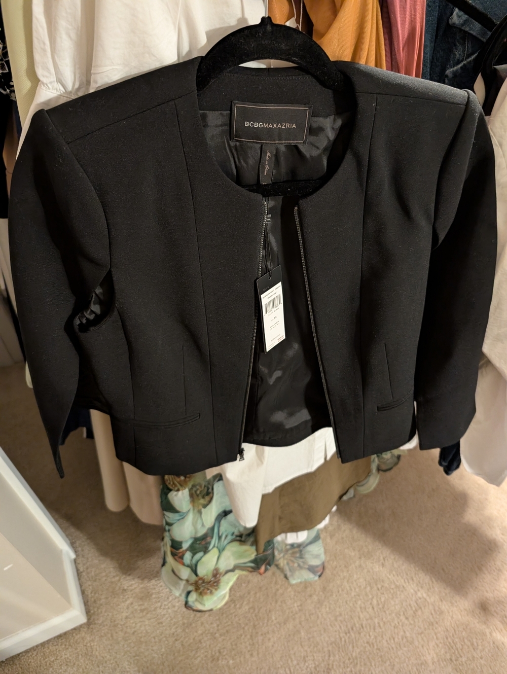 BCBG Cape Blazer - Black